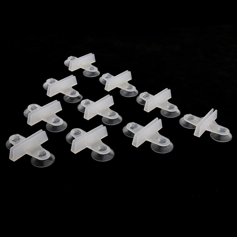 5Pcs Aquarium Fish Tank Partition Clip Glass Suction Cup Clip Separation Clip Plastic Clip Head