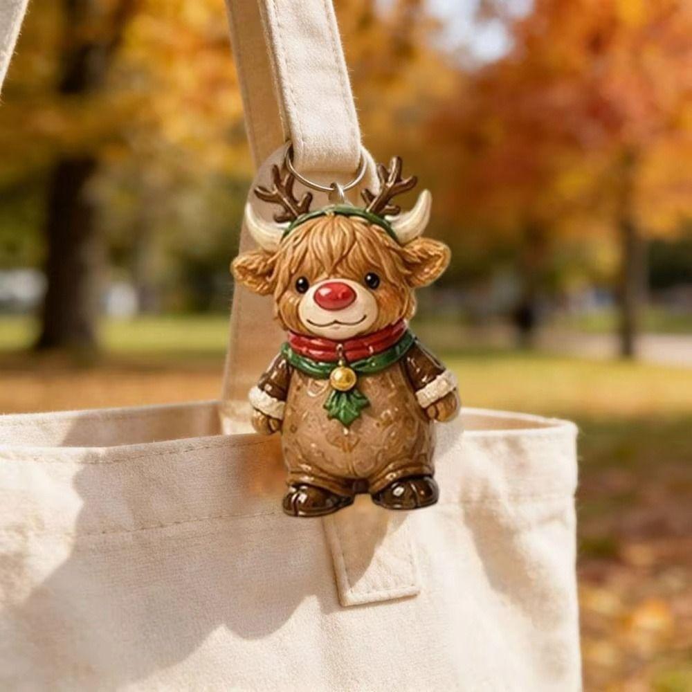 24denní odpočítávací adventní kalendář Roztomilý design Ozdoby Adventní kalendář s vysočinou kravou Vánoční adventní kalendář & Rodina