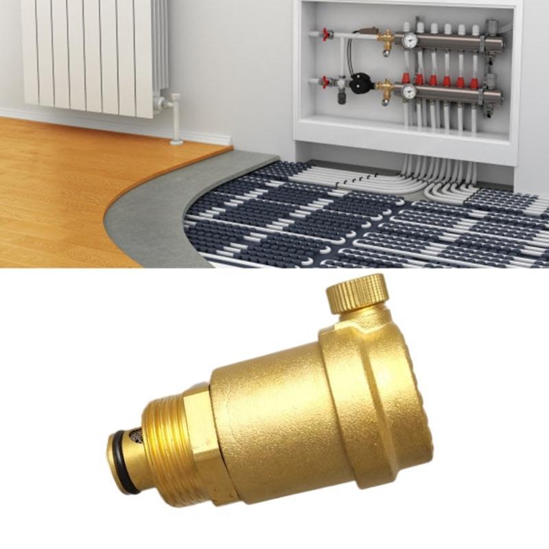 Brass Automatic Exhaust Valves DN15 Heating and Air Conditioning Tap Water Pipe Vent Valves Air Vent Pressure Relief Valves