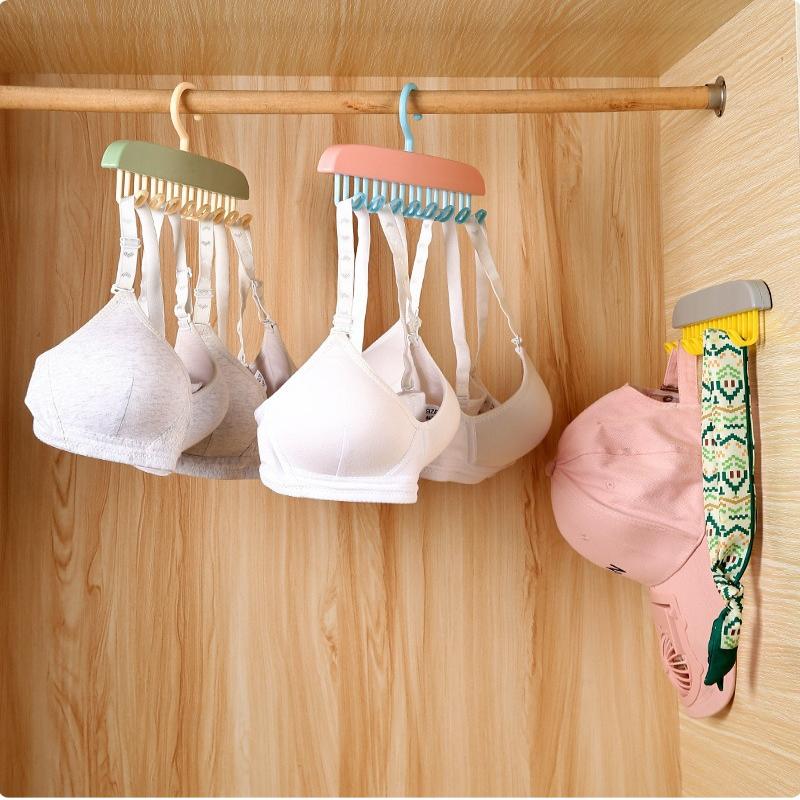 Wavy Clothes Hanger Good Load Bearing Capacity Stay Organized Space Saving Bra Hangers Multifunctional For Student Dormitories