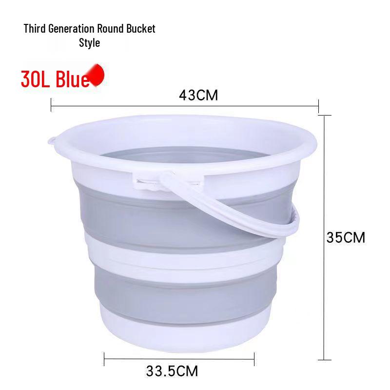 Collapsible Portable Water Bucket for Car Wash, Outdoor, Fishing, and Travel
