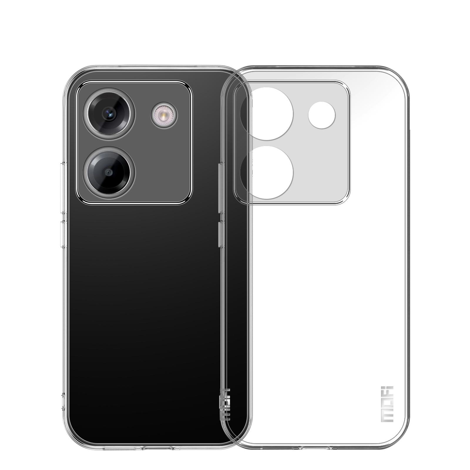 

For Xiaomi Poco M7 Pro 5G Clear Phone Case MOFI Ultra-Thin TPU Phone Back Cover Transparent