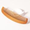 Portable half moon shaped wooden massage comb,suitable for thick curly hair,wave dry and wet hair For Hair Accessories