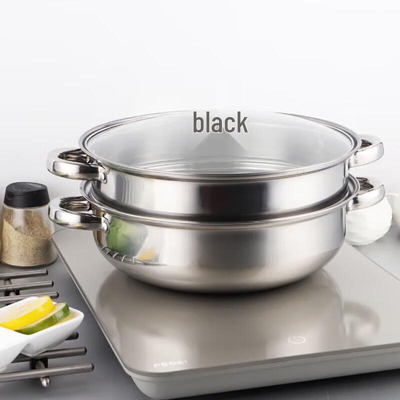Renzhida 32cm Stainless Steel Double-Layer Steamer Pot