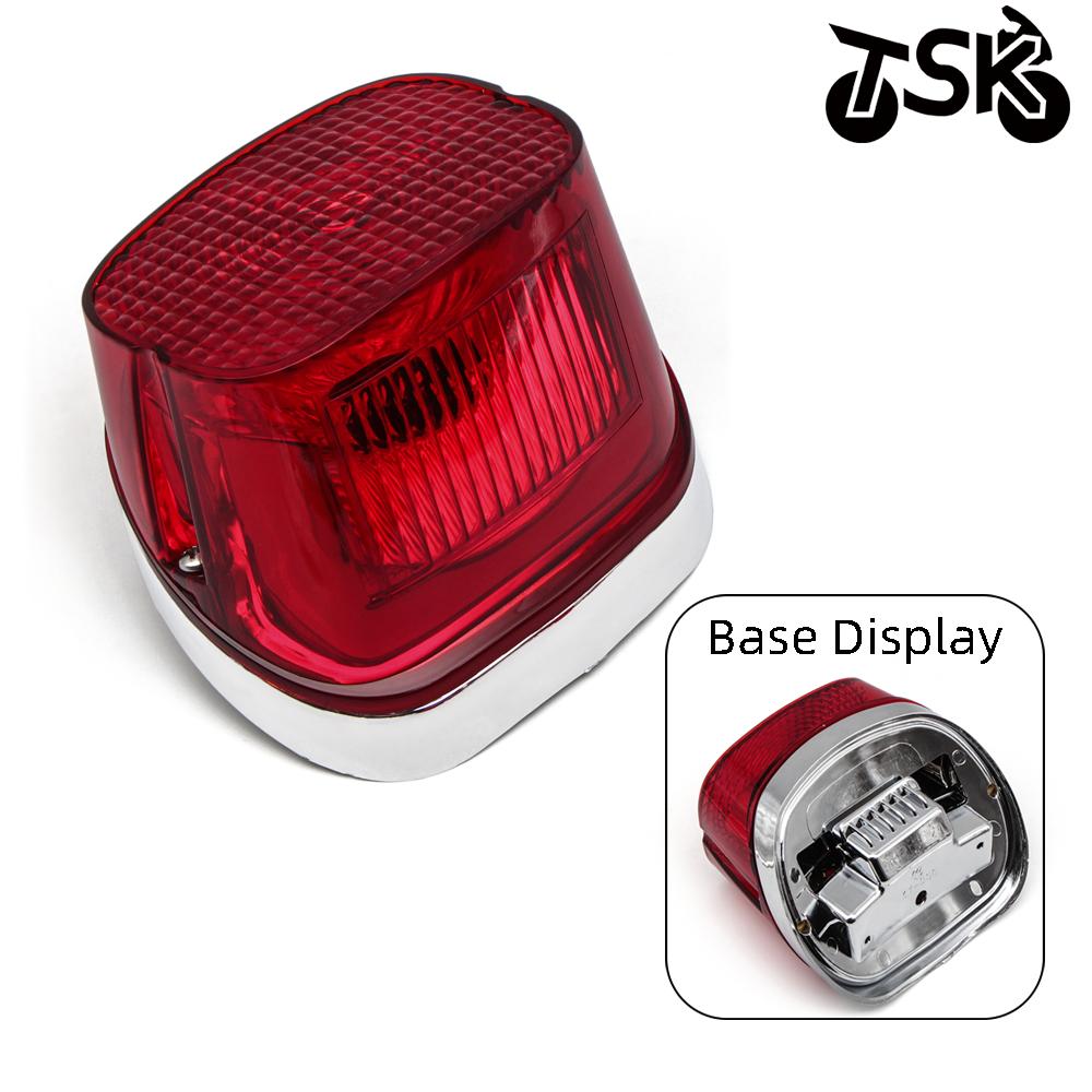 Tail Light Housing Brake Light Cover for Dyna Road King Electra Glide Classic Fat Boy Road Glide XL 883 XL 1200R Taillight Lens