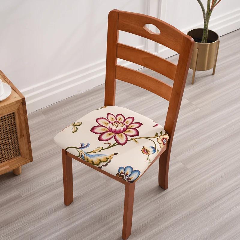 1PC Esszimmerstuhlbezüge Stuhlhussen Elastischer Stretchstoff Armless Abnehmbarer waschbarer Stuhlschutz