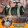 10x7 Inch Faucet Cover 2 Pieces Outdoor Reflective Tap Insulated Wrap Weather Proof Faucet Cover for Home Farm RV Garden Cold