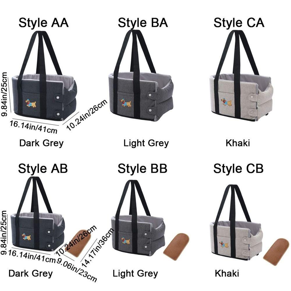 Soft Puppy Car Seat Cute Dog Car Backpack Multifunctional Pet Booster Seat Outdoor Travel