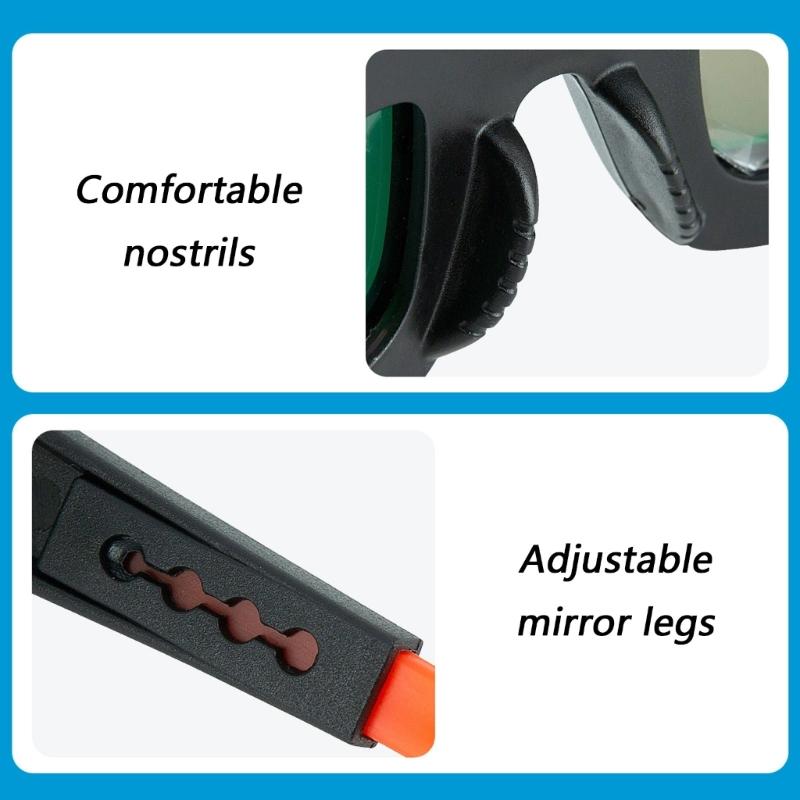 Comfortable Welding Safety Glasses with Solar Charging Automatic Darkening Soft Ear Pad Adjustable for Long Wear In Welding Tasks