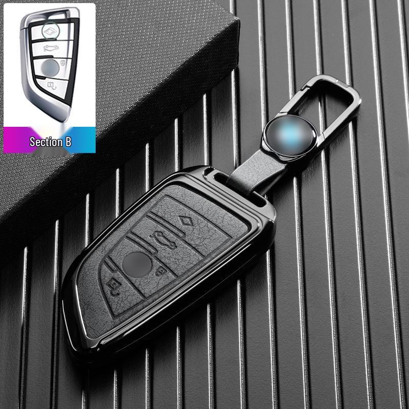BMW Car Key Case for 7 Series, 5 Series, 3 Series, X1, X2, X3, X5, X6, and 530Li.