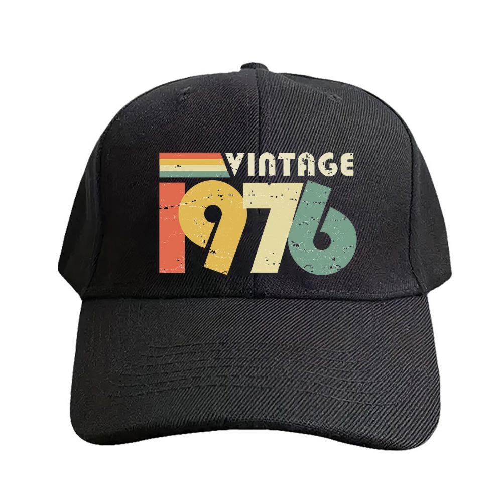 Vintage th Birthday Gift Distressed Cap Man Adult Hat Fashion Casual Adjustable Printed Baseball Caps Trucker Cap