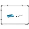 Yajnas 16X23 Inch Non Magnetic Double Sided Whiteboard & Chalkboard, Both Side Writing Board Includes 1 Whiteboard Duste
