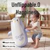 Inflatable Cartoon Penguin Boxing Bag for Kids, Indoor/Outdoor PVC Roly-Poly Decompression Toy.