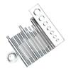 Snap Button Punch Base Set Stainless Steel DIY Leather Setting Tool for Hole Install Button