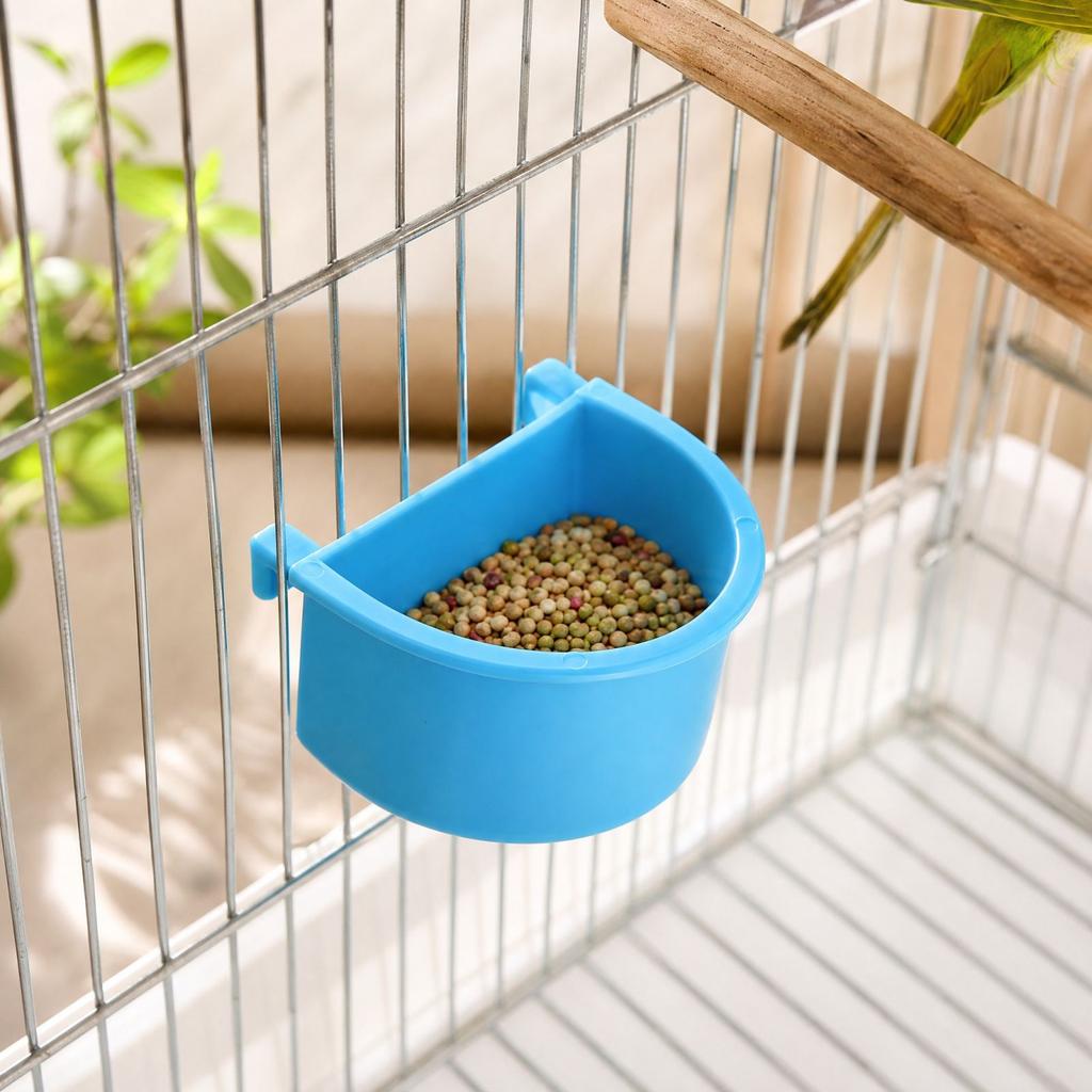 Feeder Small Bird Food Bowl, In- Hanging Dish For, Hanging Bird Trough Feeder