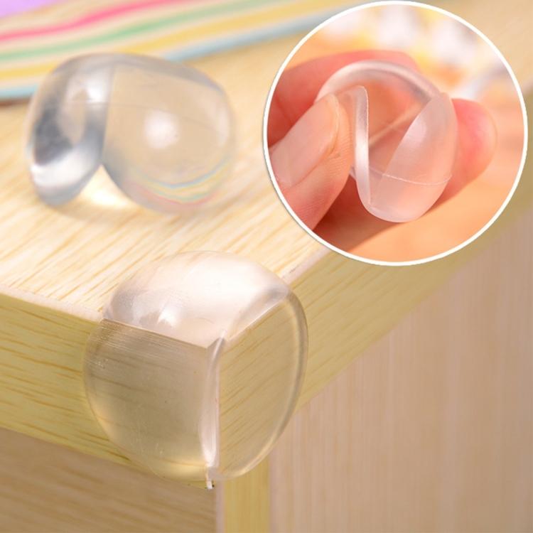 100 PCS Baby Desk Corner Safety Cover Pad Hemisphere Shape Children Table Anti-collision Protector Cushion with Double-sided Adhesive