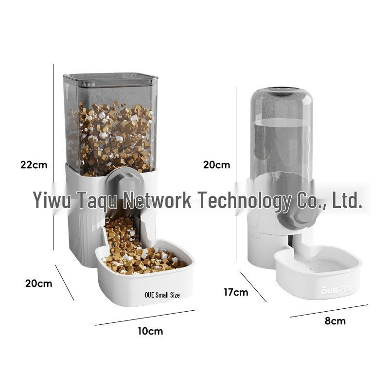 Pet Hanging Water & Food Dispenser - Automatic Cat & Dog Feeder with Cage Mountable Bowl