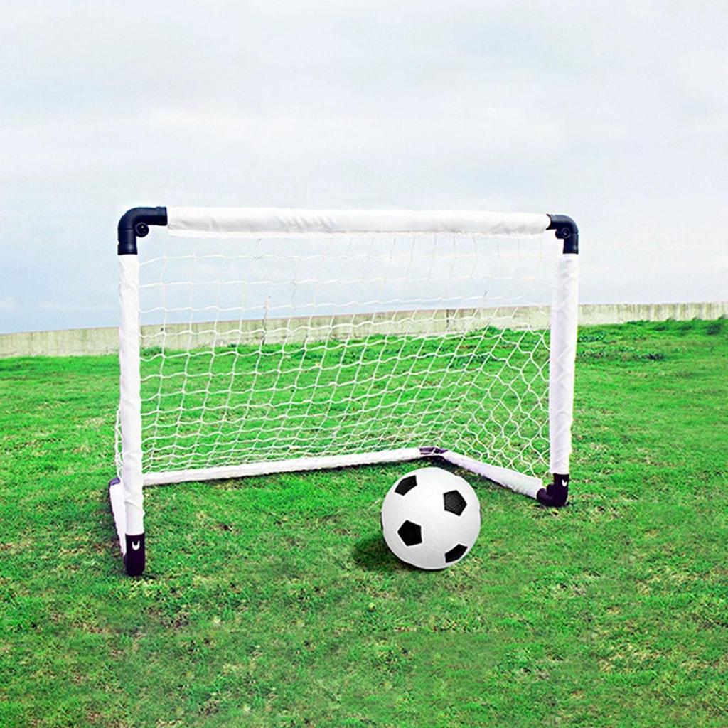 Portable Kids Soccer Goal Nets Practice with Ball Kindergarten S
