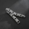 Fongten 23cm Totem Bracelet For Men Stainless Steel Cross Chain Charm Wristband Bangle Bracelet Men Silver Color Jewelry