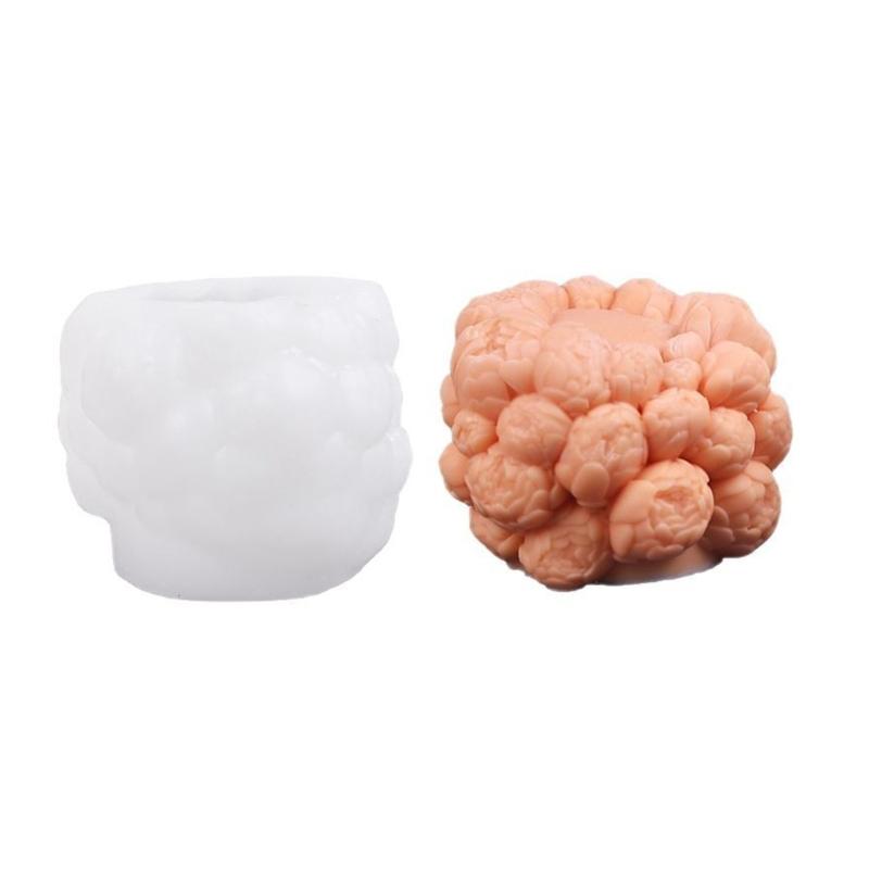 Silicone Molds Rose Flower Candle Molds Epoxy Resin Molds Ornament Handmade Castings Molds 3D Flower Plasters Molds 1