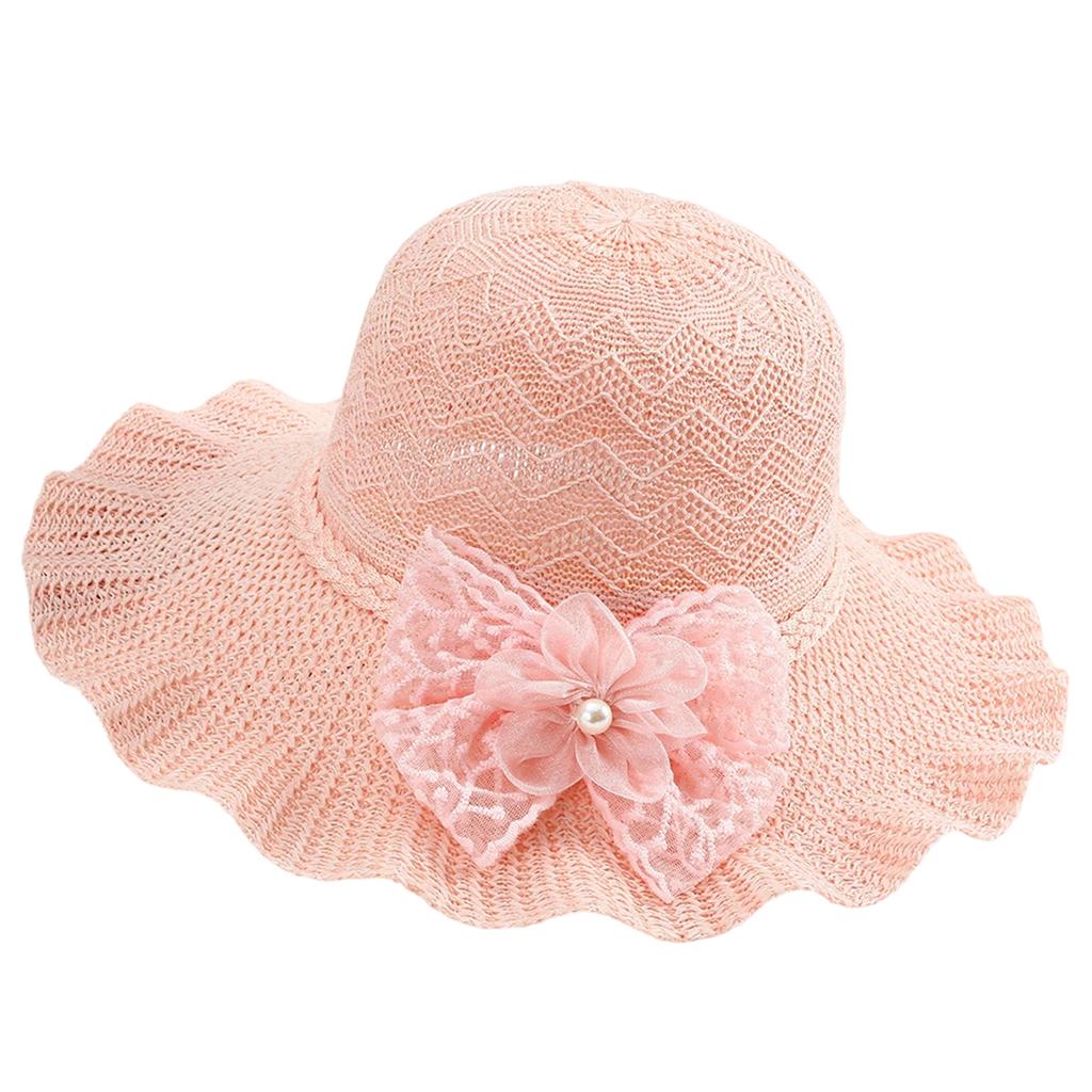 Sombrero de Sol Versátil de Encaje y Flores para Mujer, Sombrero de Playa, Sombrero de Sol
