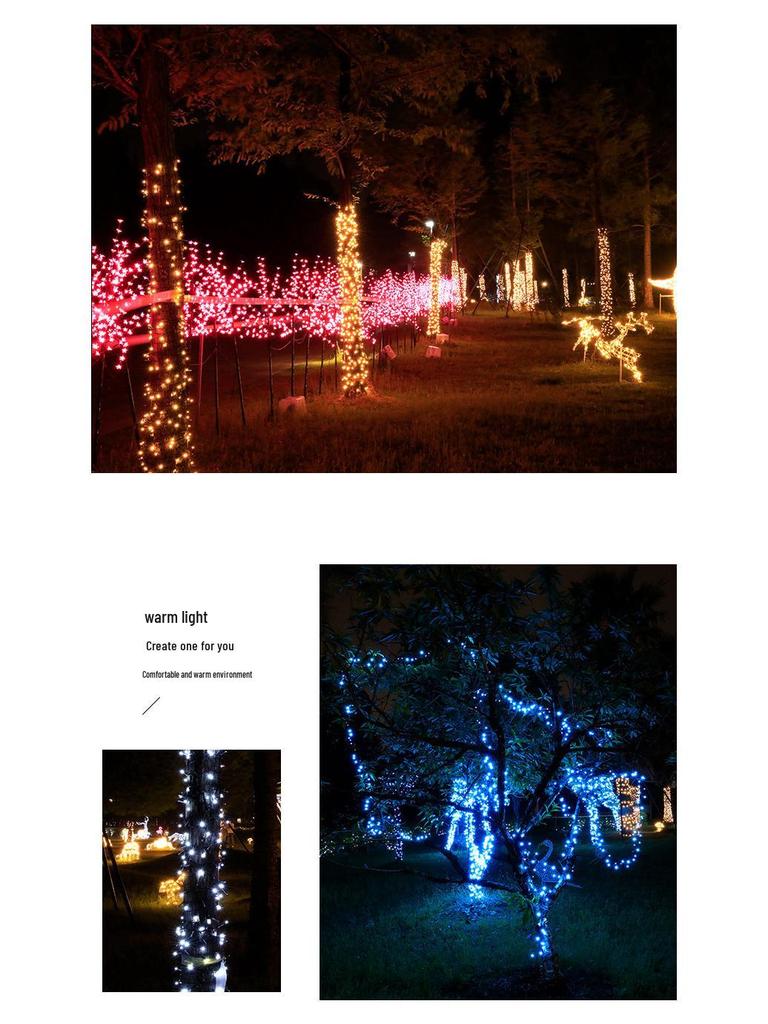 Outdoor Twinkling LED String Lights for Garden, Festival, Wedding, and Christmas Decoration
