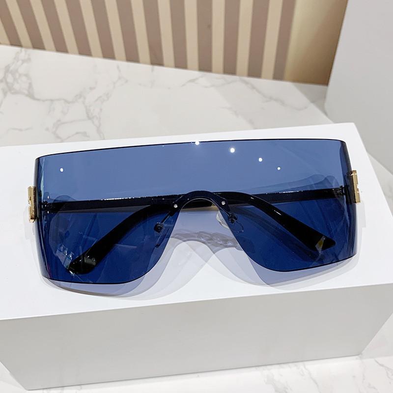 Miao Jia Y2k Frameless Sunglasses For Women Uv400 Sun Protection Fashion Accessories