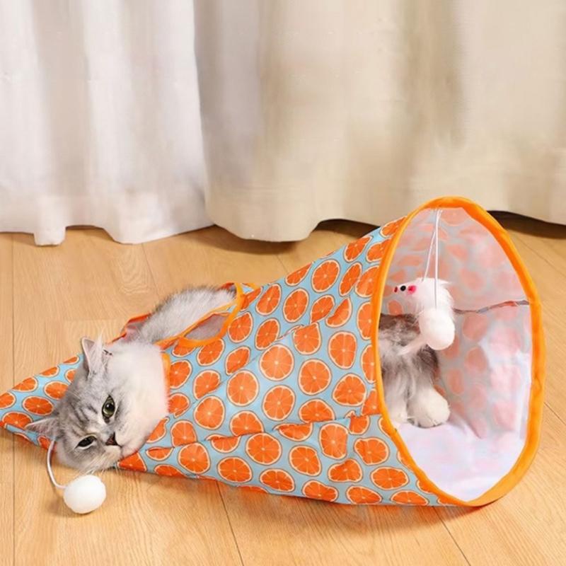 Crinkle Sound Cats Tunnel Toy Cats Play Tent Teasing Tube Pet Entertainment Playtent Pet Interactive Tube Activity Toy