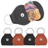 4Pcs Portable Hangable Key Chain Guitar Pick Bag Box Holders Accessory Black Brown