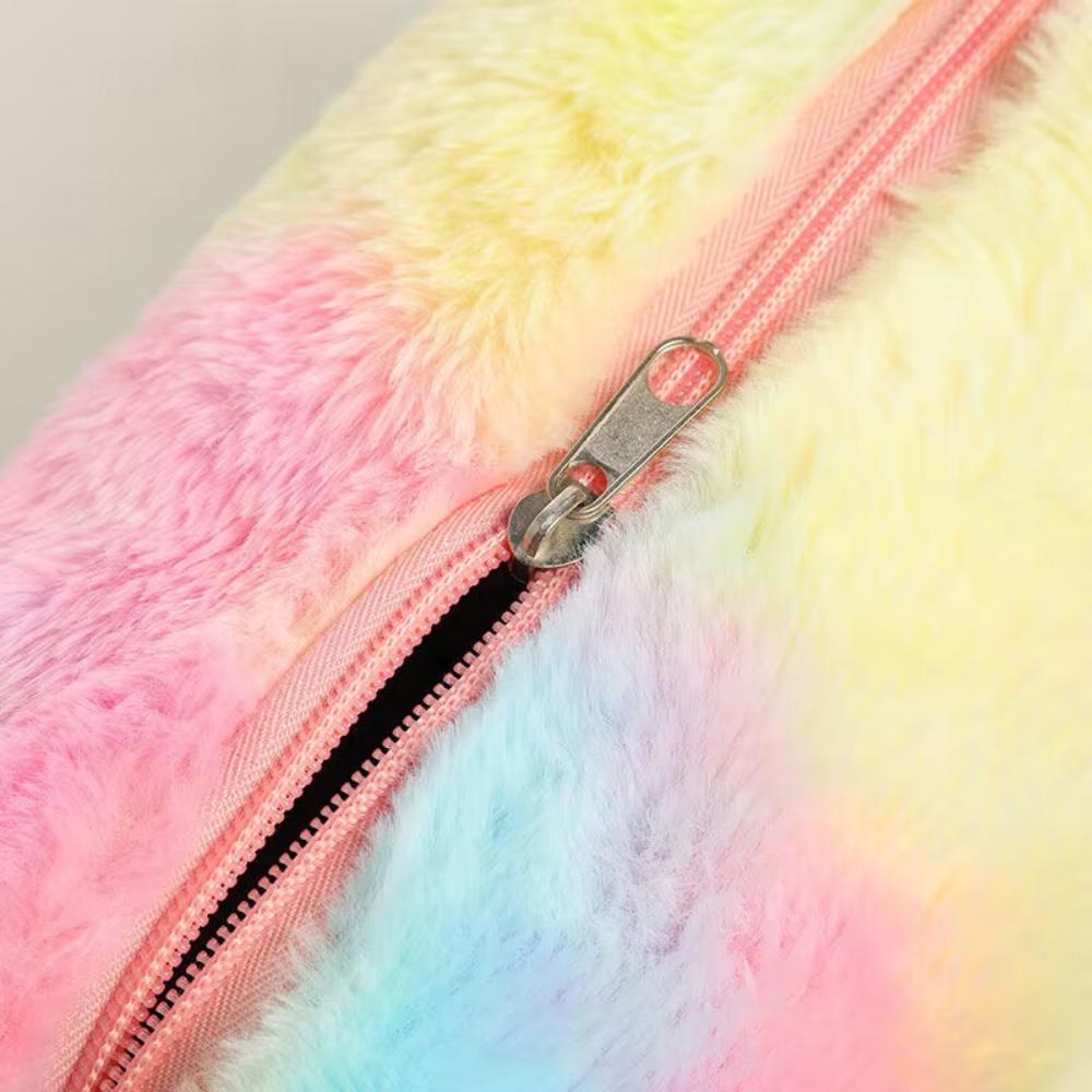 Плюшевая дорожная косметичка большой емкости — фото 4