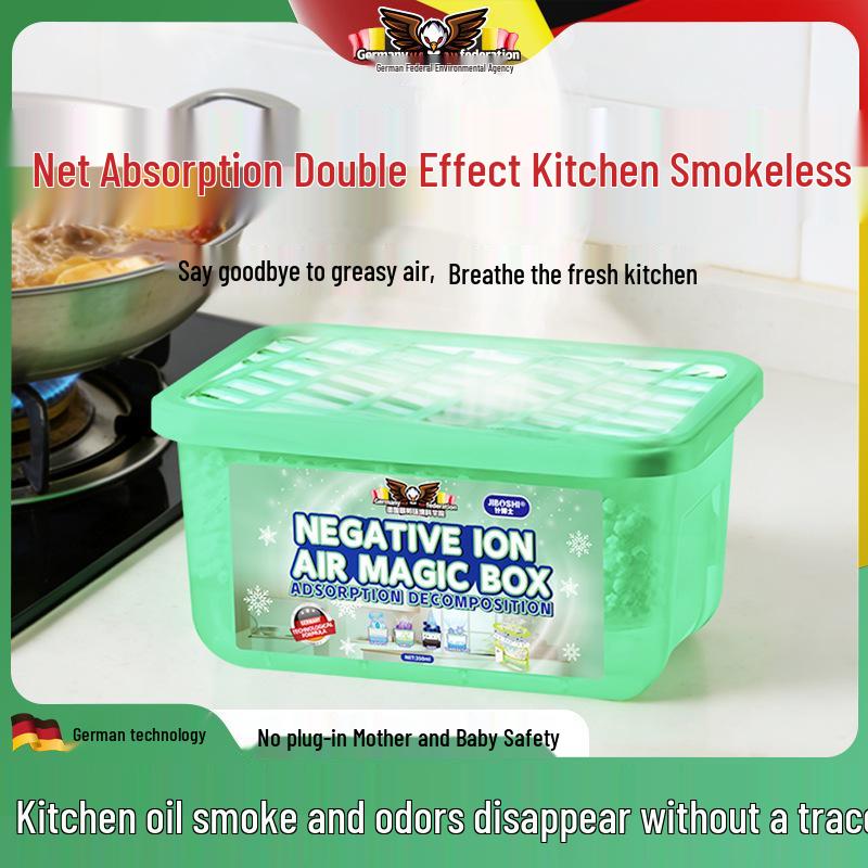 Smart Kitchen Oil & Smoke Absorber: Automatic Long-Lasting Air Purifier