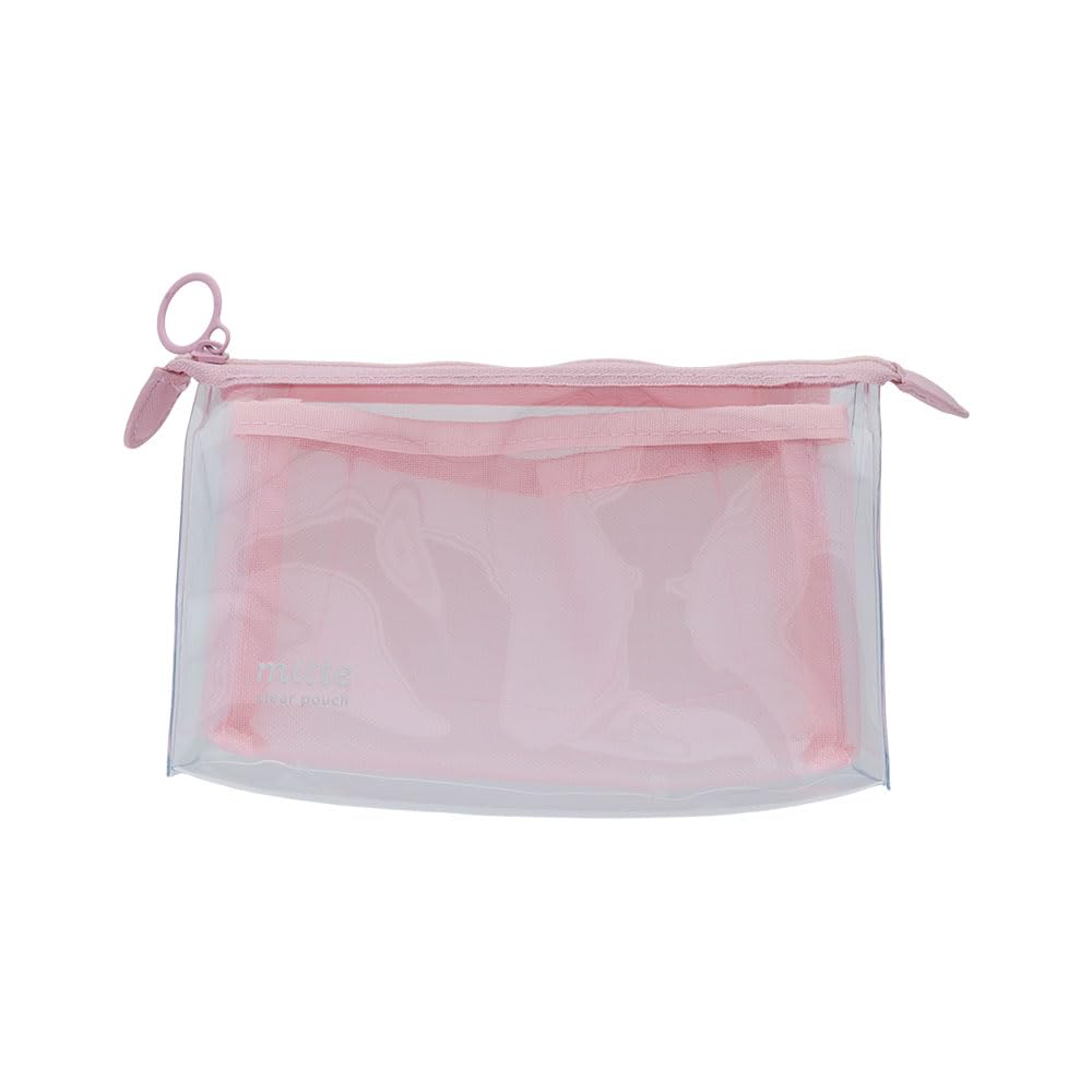 Stationery Clear Peach S2337029 Sun-Star Pouch, Mesh, Gusset, Mitte, Soda,