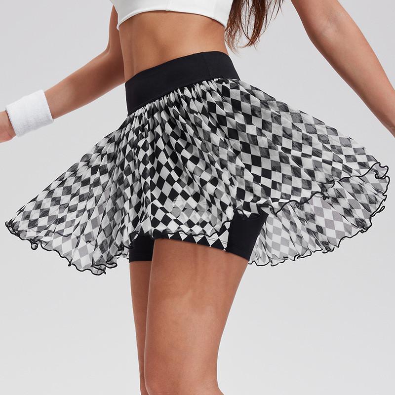 High Waist Athletic Skirt For Women With Breathable Nylon Fabric For Running And Fitness