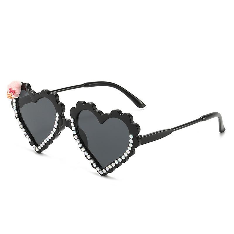 

Childrens Fashion Street Style Eyewear With Uv400 Protection For Party Events Bright Black Gray