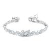 Swarovski Lifelong Bow Dancing Swan Swan Rhodium Plated Rhodium Plated Bracelet Women's White 5536767