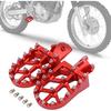 Dirt Bike Foot Pegs,Motorcycle Footpegs Wider Foot Rest Pedal CNC for CRF250F 19-23 XR150L 15-23 HAWK 250 CRF150F CRF230F 03-19 Red