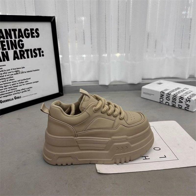  Women's Chunky Sole Forrest Gump Shoes Platform Casual Lace Up Sneakers