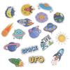 50 szt. Kreskówkowe naklejki z planetami kosmicznymi na laptopa, bagaż, gitarę, deskorolkę