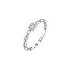 Light Luxury Simple Fashion Cold Wind Diamond Zir*****Pening High Sense Niche Chain Ring Female Tide
