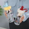 Portable 700ml Straw Cup Drinkware Animal Cup With Lid Straw Large Capacity Coffee Cup for Juice Milk