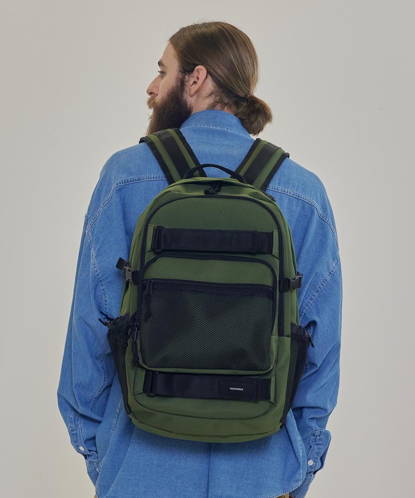 Cargobros Cb Double Strap Pocket Backpack (Khaki)