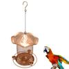 SquirrelProof Bird Feeder Wrought Iron Bird Feeder with Water Cup Outdoor Backyard Hanging Feeder for Wild Bird