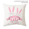 Easter Bunny Pillowcase Happy Easter Decoration For Home Easter Rabbit Eggs Cushion Cover Decorative Pillow Case Easter Gift