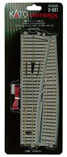 KATO HO Gauge Electric Points No. 6 Right 2-861 Model Train Supplies