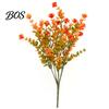 Long Lasting Fake Plants Fall Artificial Flower with Eucalyptus Leaf, Lifelike Faux Plants, Decorative UV Resistant for Autumn Thanksgiving