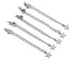 Stainless Steel & Titanium Necklace Extension with Lobster Clasp & Beaded Tail - DIY Accessory Set