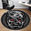 1pc Halloween Decorations Chair Carpet for Office, Round Non Slip Durable Large Size Office Carpet, Suitable for Office