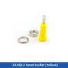 6pcs 24*7.3mm Banana Socket 2mm Terminal Test Hole DIY Parts Jack Electrical Connector