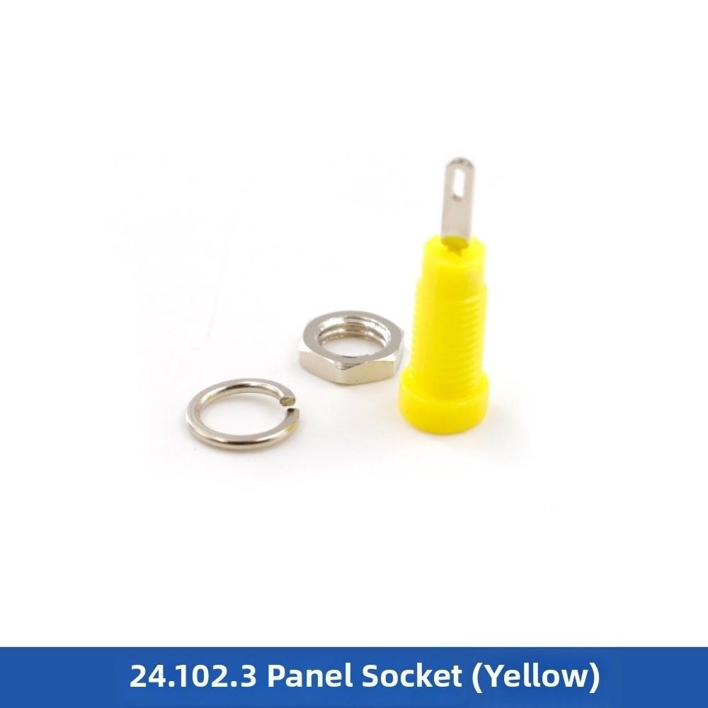 6pcs 24*7.3mm Banana Socket 2mm Terminal Test Hole DIY Parts Jack Electrical Connector