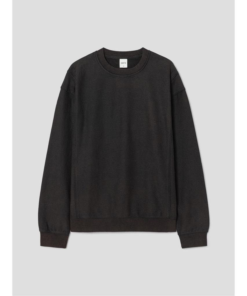 SHIFT.G Washed Color Sweatshirts Black
